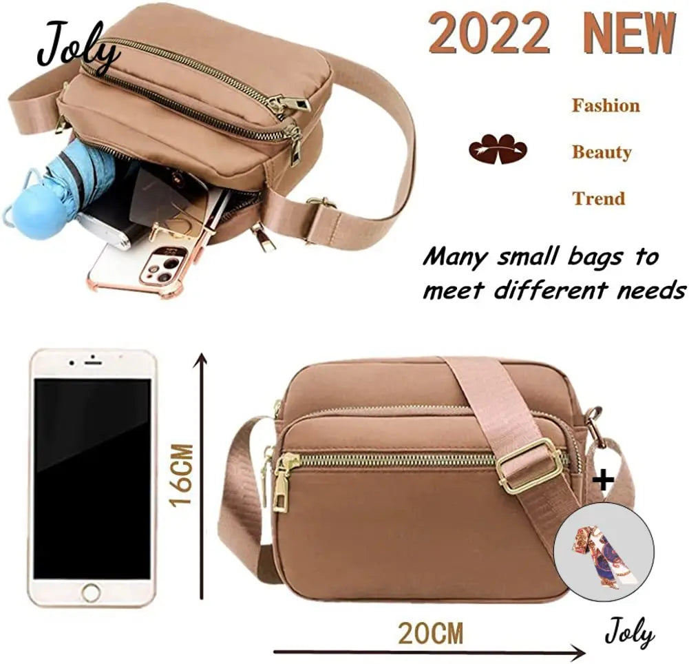 Women's Cross Body Bag, Adjustable Wide Strap Shoulder Bag