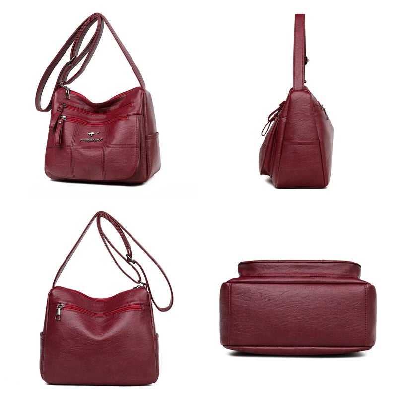 Soft Leather Crossbody Bag for Women - Stylish and Functional Shoulder Purse
