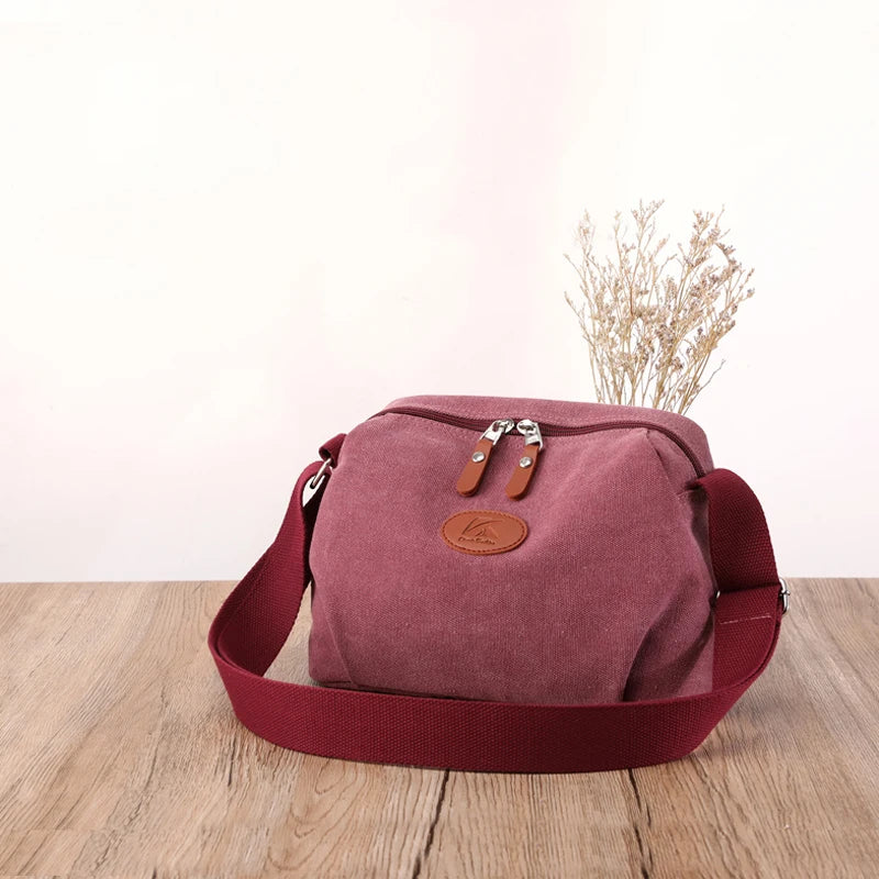 Canvas Crossbody Bag for Women Shoulder Tote Handbag Purse
