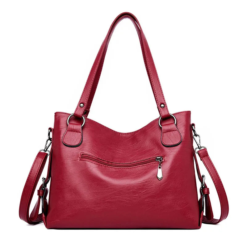 Women's High Shoulder Bag Pu Leather Handbag