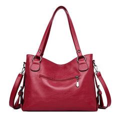 Women's High Shoulder Bag Pu Leather Handbag