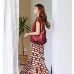 Women's High Shoulder Bag Pu Leather Handbag