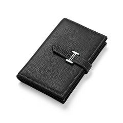 Women's Drawstring Wallet Long Leather Cosmetic Bag