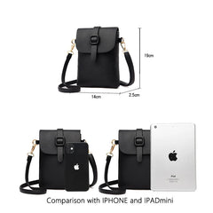 Mini PU Leather Messenger Bag for Women