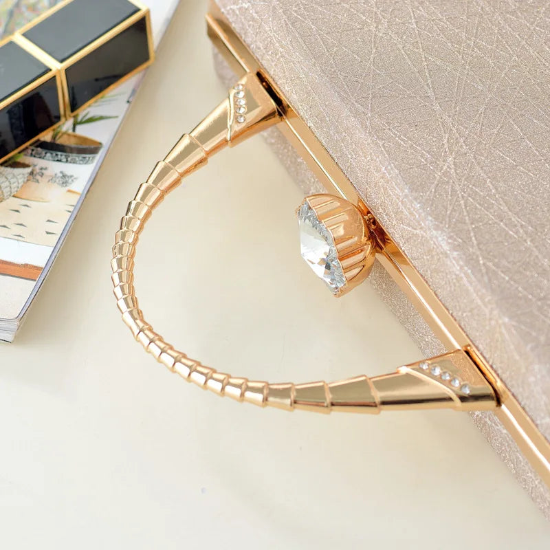 Women's Evening Party Clutch Bag Chain Purse for Wedding
