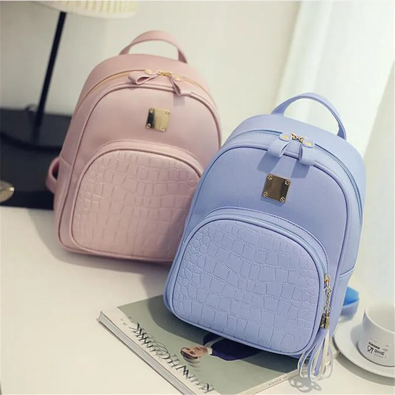 Crocodile Pattern Fringe Shoulder Bag with Zipper