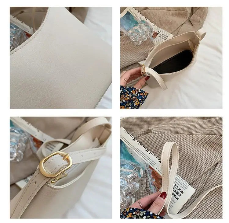 Small Square Pu Leather Messenger Bag