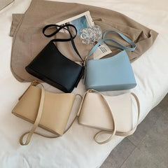 Small Square Pu Leather Messenger Bag