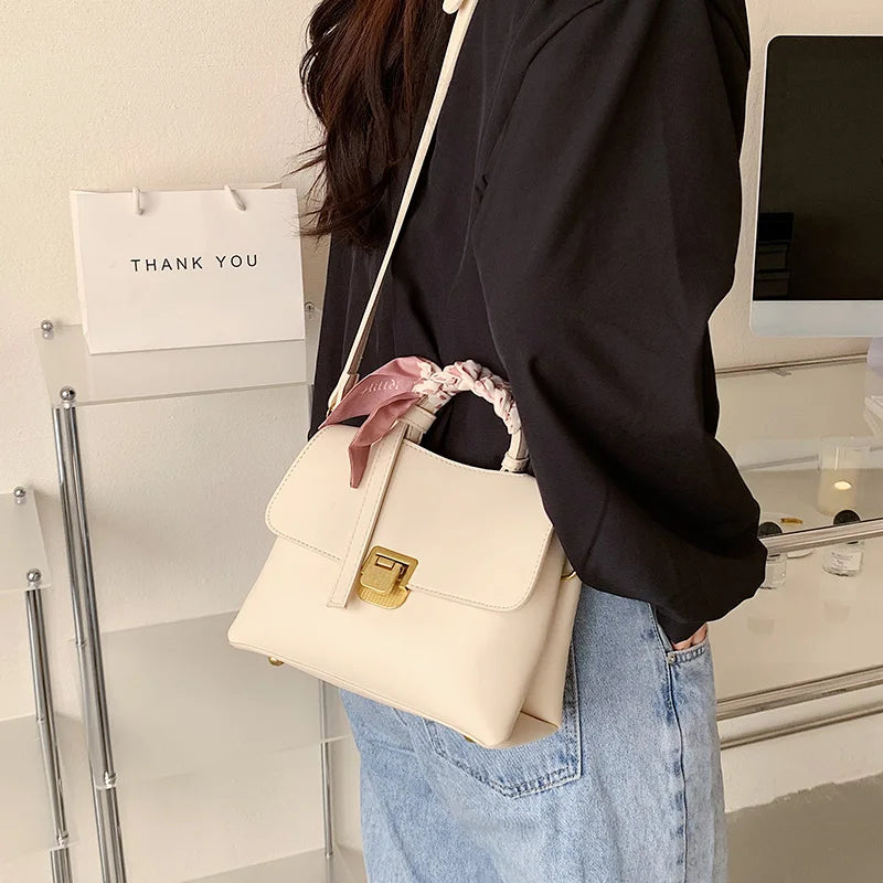 Faux Leather Multilayer Ladies Shoulder Bag