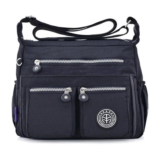 Waterproof Nylon Shoulder Bag for Women Handbag Crossbody Purse