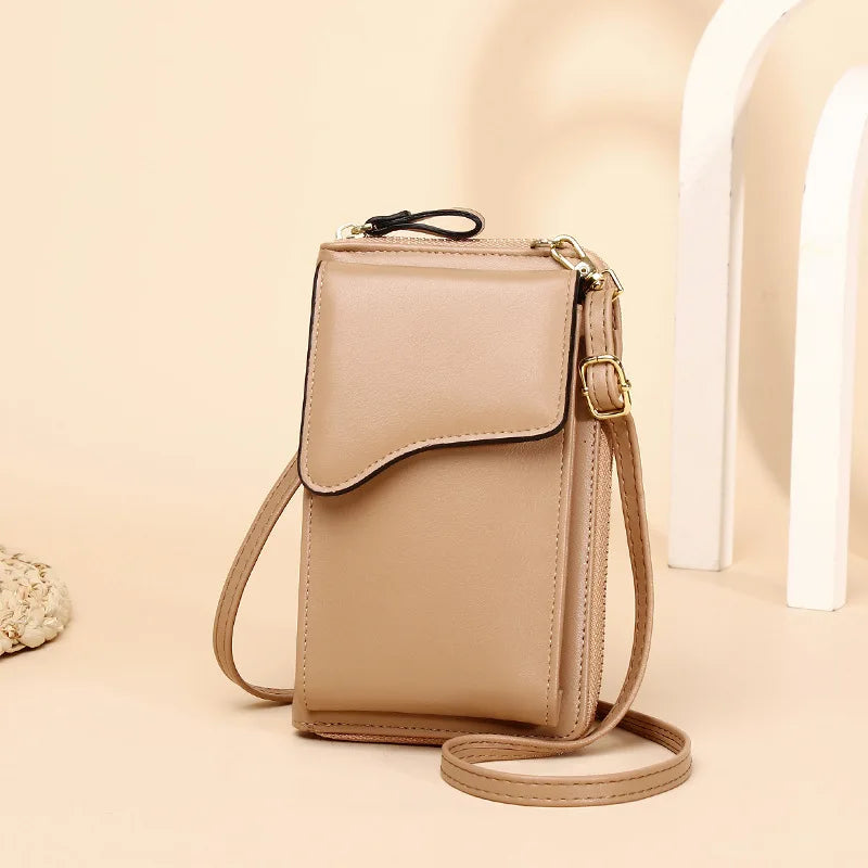 Women's Portable Wallet Multifunctional Large Capacity Buckle Long Pure Wallet