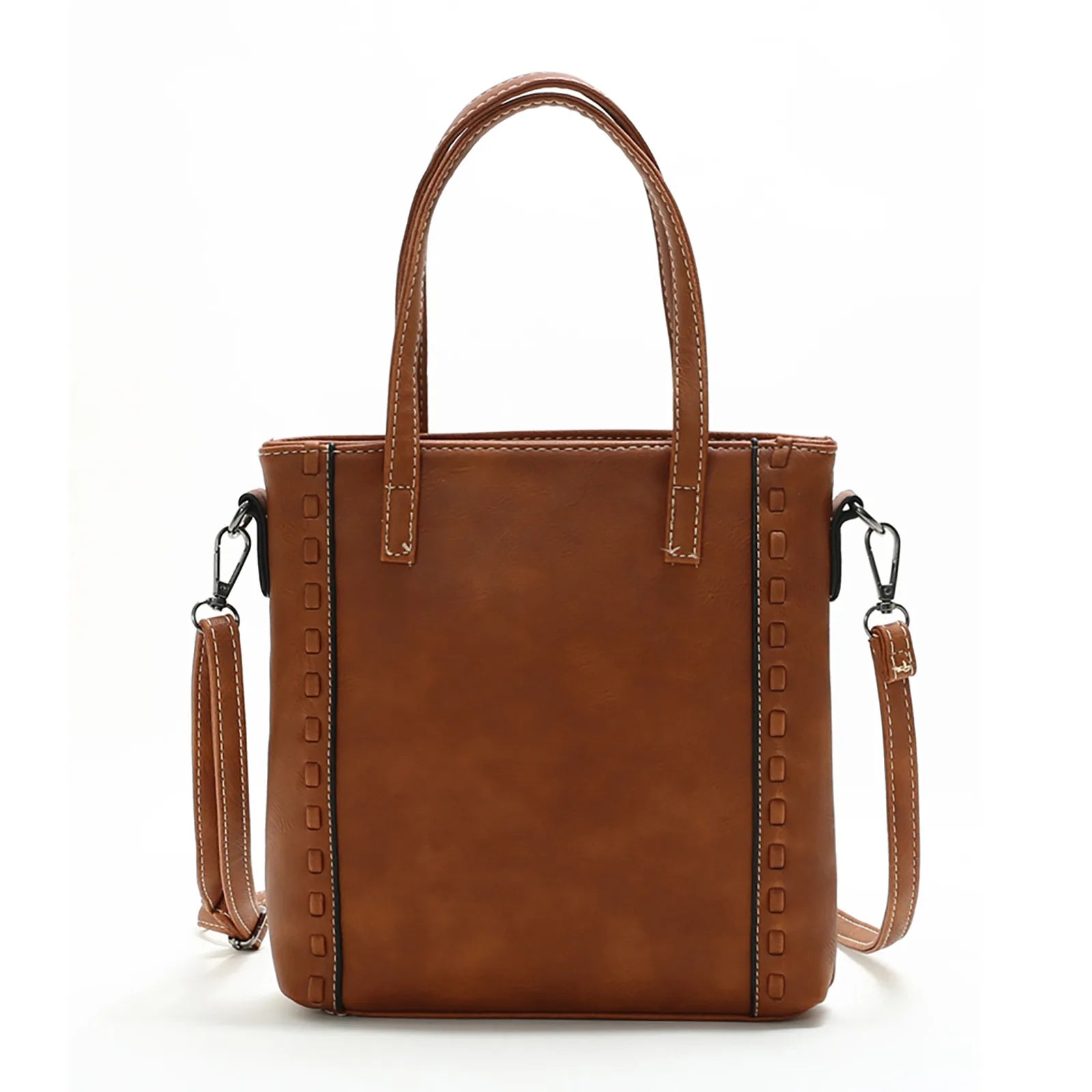 Vintage Zipper Handbag Dark Shoulder Strap Satchel