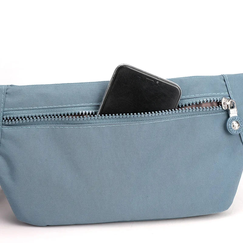 Nylon Sports Waist Pack Crossbody Handbag for Phone