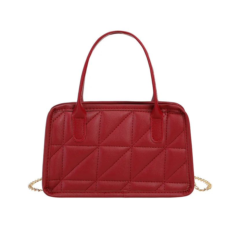 Diamond Chain Embroidery Crossbody Bag for Women