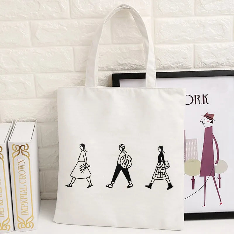 Canvas Tote Bag Cotton Cloth Shopper Bags for Women