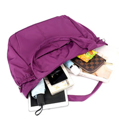Nylon Women Big Capacity Shoulder Bag Lightweight Travel Bag