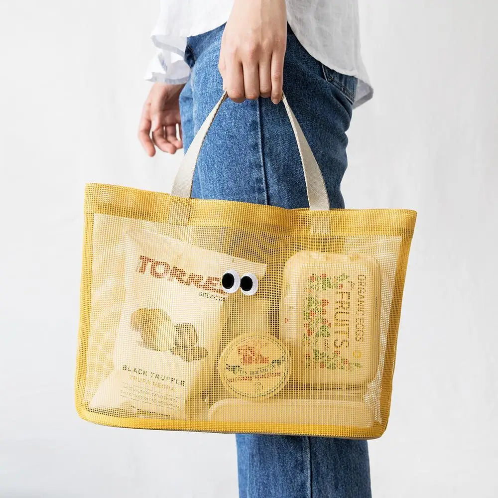 Ladies Shoulder Bag Large Capacity Beach Bag Hollow Shopping Bag