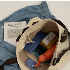Canvas Crossbody Shoulder Bag Large Tote Top Handle Handbag for Women