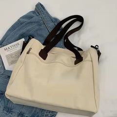 Canvas Crossbody Shoulder Bag Large Tote Top Handle Handbag for Women