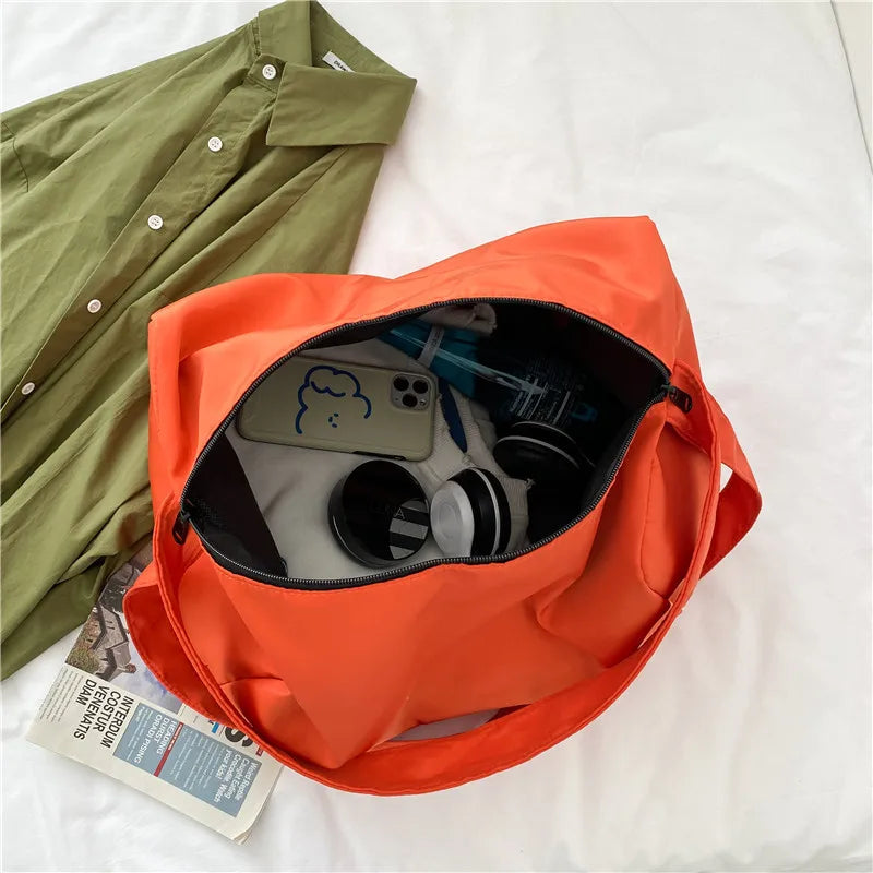 Women's Large Messenger Bag Waterproof Street Shoulder Bag