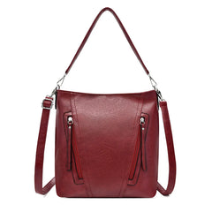 Fashionable Large Leather Shoulder Bag