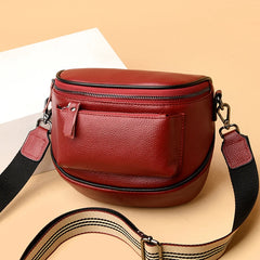Women's High-End Leather Handbag Large Capacity Travel Bag
