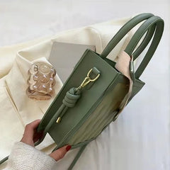 Summer Leather Shoulder Bag Women's PU Crossbody Small Square Bag