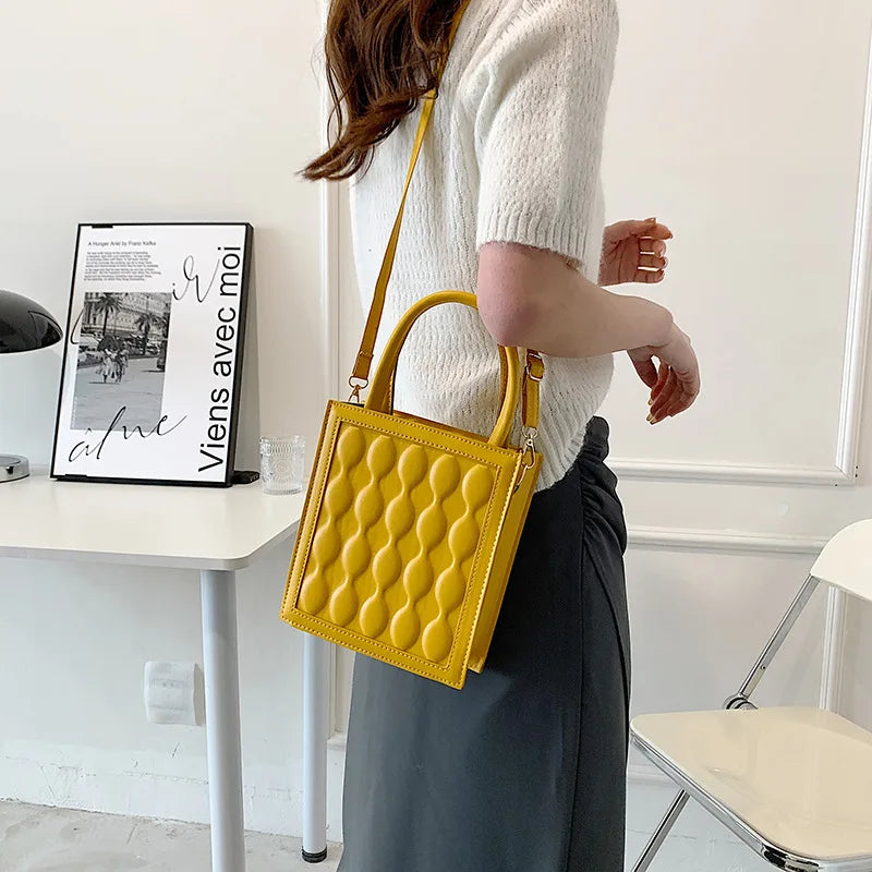 PU Leather Party Shoulder Bag Small Square Crossbody