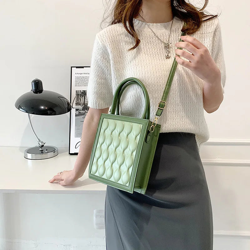 PU Leather Party Shoulder Bag Small Square Crossbody