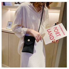 Women's Mini Cotton Shoulder Messenger Phone Bag