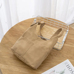 Women's Large Messenger Bag, Solid Shoulder Tote for Shopping
