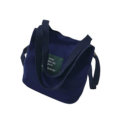 Canvas Mini Messenger Bag Bucket Shoulder Handbag