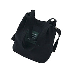 Canvas Mini Messenger Bag Bucket Shoulder Handbag