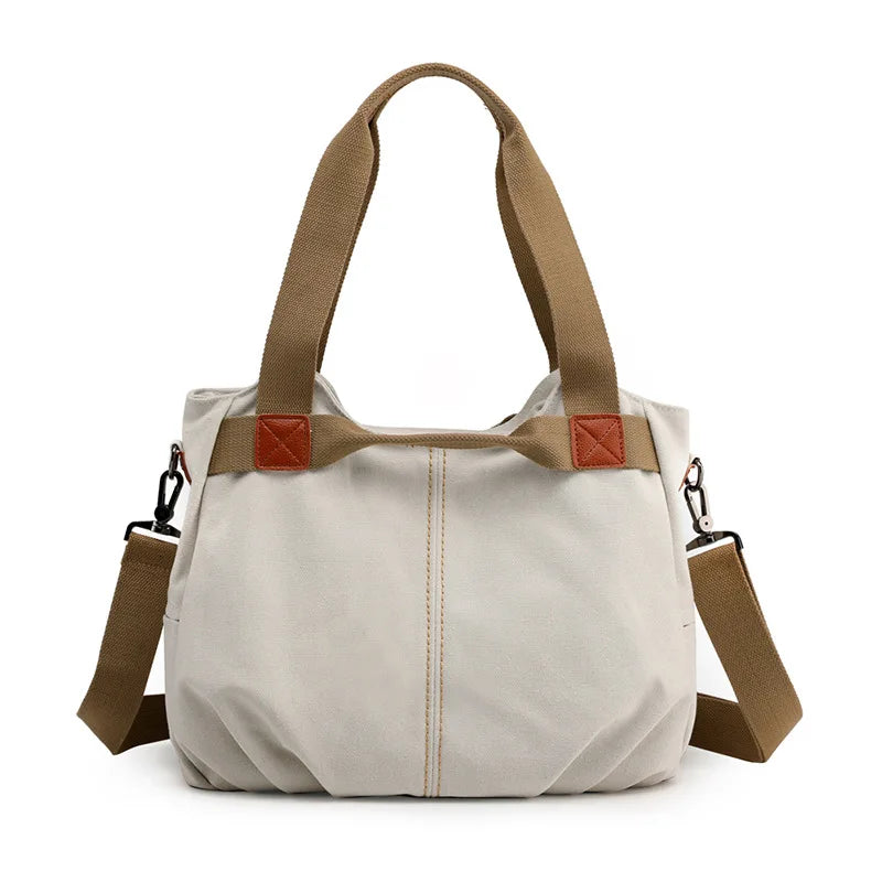 Large Capacity Canvas Messenger Bag for Women