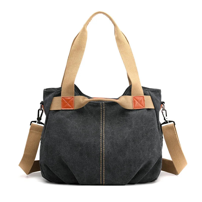 Large Capacity Canvas Messenger Bag for Women