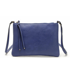 Vintage Slim Thin Women Leather Messenger Bag