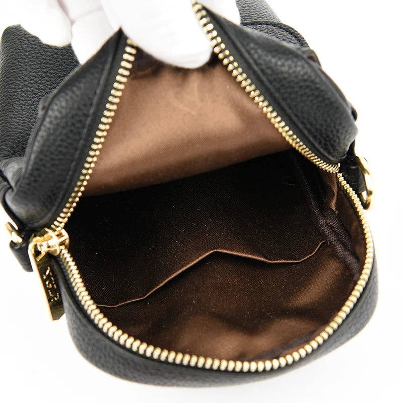 Ladies Mini Shoulder Bag PU Leather Casual Messenger Bag Female Mobile Phone Bag