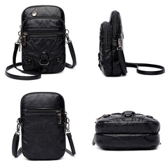 Women's PU Leather Small Mobile Phone Bag
