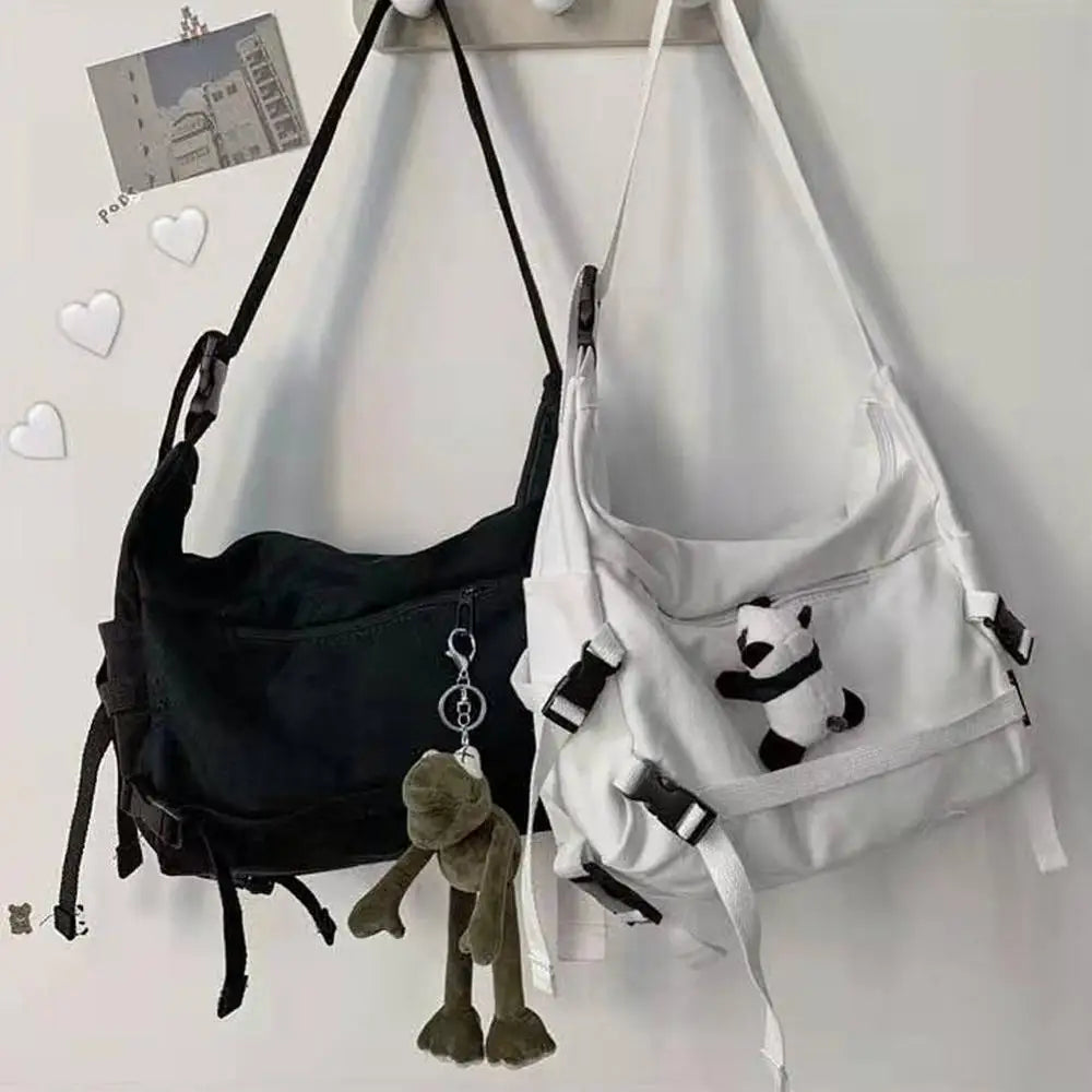 Canvas Tooling Shoulder Bag Cell Phone Crossbody Postman Bag