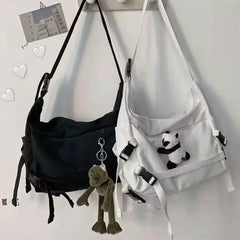 Canvas Tooling Shoulder Bag Cell Phone Crossbody Postman Bag