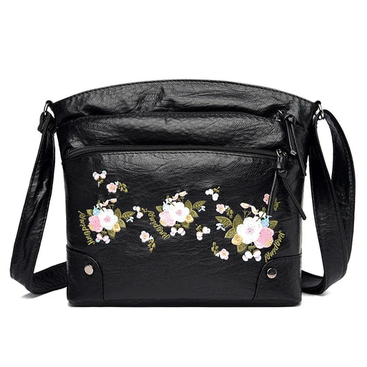 Ladies Pure Printing Messenger Bags Female Large Capacity Single Shoulder Purse