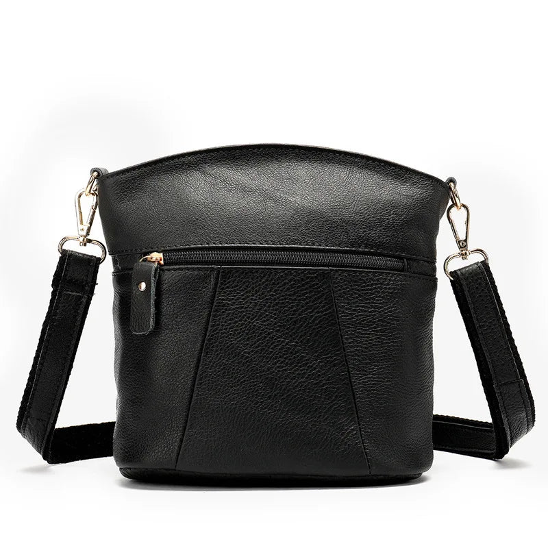 Women's Leather Shoulder Bag Purse Handbag with Packing Cubes