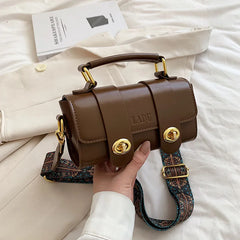 Women's Retro Messenger Bag Wide Strap Shoulder Bag