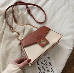 Women's Leather Crossbody Bag in Black