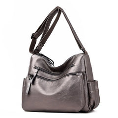 High-Quality Leather Women Handbag Messenger Shoulder Bag