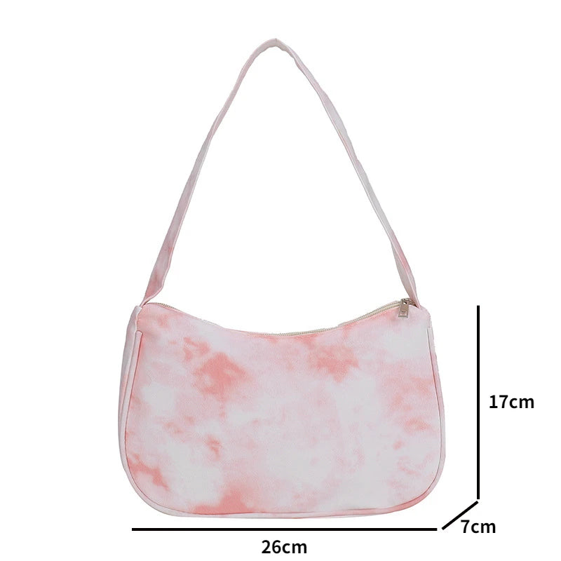 Vintage Letters Printing Women's Shoulder Bag