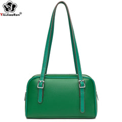 Women's Casual Boston Bag High Leather Handbag