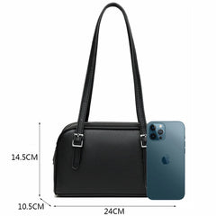 Women's Casual Boston Bag High Leather Handbag