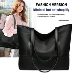Women Large Capacity Splicing Shoulder Bag Portable Satchel