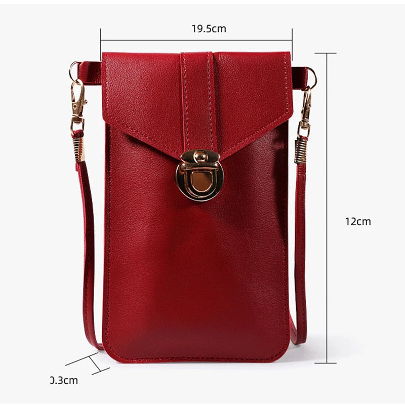 Soft Leather Crossbody Handbag for Women